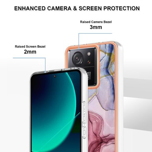 RMPACK Xiaomi 13T 5G / 13T Pro 5G Szilikon Tok Marble RMPACK Style Márvány Mintázattal A01