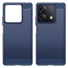 RMPACK Xiaomi Redmi Note 13 5G Szilikon Tok Ütésállókivitel Karbon Mintázattal Sötétkék