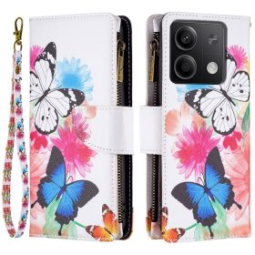   RMPACK Xiaomi Redmi Note 13 5G Notesz Tok Bankkártyatartós Egyedi Pillangó Minta