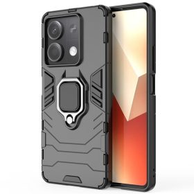   RMPACK Xiaomi Redmi Note 13 5G Védőtok Ring Guard Gyűrűs 2in1 Tok Ütésálló - Kitámasztható TPU Hybrid Fekete