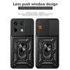 RMPACK Xiaomi Redmi Note 13 Pro 5G Ütésálló Tok Camshield Gyűrűs - Ring Style Fekete