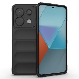   RMPACK Xiaomi Redmi Note 13 Pro 5G Szilikon Tok Rugged Armor Style 2in1 Shock Fekete