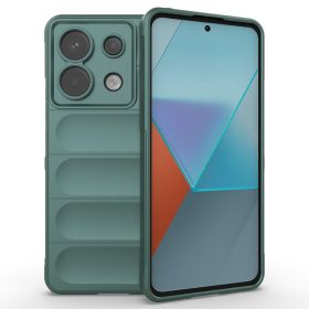   RMPACK Xiaomi Redmi Note 13 Pro 5G Szilikon Tok Rugged Armor Style 2in1 Shock Zöld