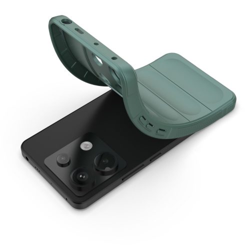 RMPACK Xiaomi Redmi Note 13 Pro 5G Szilikon Tok Rugged Armor Style 2in1 Shock Zöld