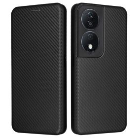   RMPACK Honor X7b Karbon Mintás Notesz Tok Kitámaszható Fekete