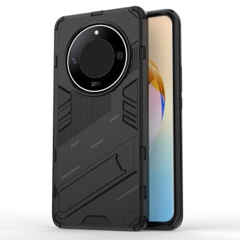 RMPACK Honor Magic6 Lite 5G Tok Ütésállókivitel Kitámasztható PC + TPU 2in1 Anti-Drop Series Kameralencse védelemmel Fekete   RMPACK Honor Magic6 Lite 5G Tok Ütésállókivitel Kitámasztható PC + TPU 2in1 Anti-Drop Series Kameralencse védelemmel Fekete