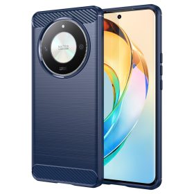  RMPACK Honor Magic6 Lite 5G Szilikon Tok Ütésállókivitel Karbon Mintázattal Sötétkék