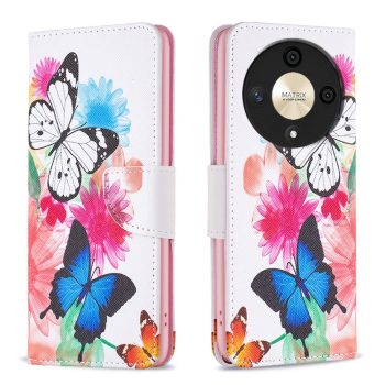 RMPACK Honor Magic6 Lite 5G Mintás Notesz Tok Kártyatartóval-Kitámasztható Colorful Mintázattal A01   RMPACK Honor Magic6 Lite 5G Mintás Notesz Tok Kártyatartóval-Kitámasztható Colorful Mintázattal A01