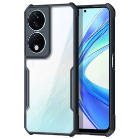   RMPACK Honor X7b Tok Ütésállókivitel Ütéscsökkentő Sarkok Acrylic + TPU Corner Safe Fekete