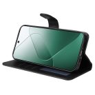 RMPACK Xiaomi 14 Notesz Tok Business Series V2 Kitámasztható Bankkártyatartóval Fekete