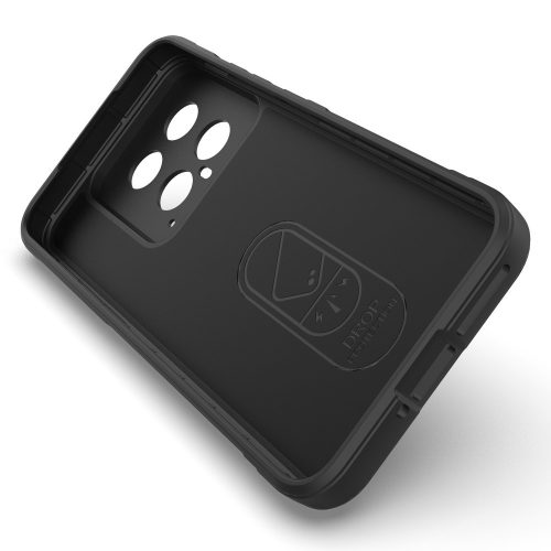 RMPACK Xiaomi 14 Szilikon Tok Rugged Armor Style 2in1 Shock Fekete