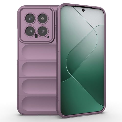 RMPACK Xiaomi 14 Szilikon Tok Rugged Armor Style 2in1 Shock Lila