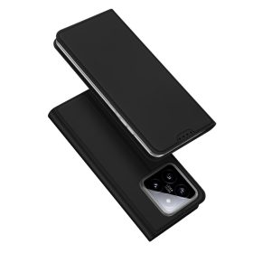   RMPACK Xiaomi 14 Notesz Tok Mágneses DUX DUCIS Skin Pro Series Kitámasztható Kártyatartóval Fekete