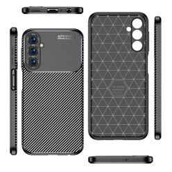   RMPACK Samsung Galaxy A25 5G Tok Szilikon TPU NEW Carbon Fiber - Karbon Minta Fekete