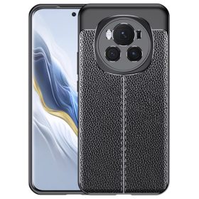  RMPACK Honor Magic6 Pro 5G Szilikon Tok Bőrmintázattal TPU Prémium Fekete