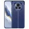 RMPACK Honor Magic6 Pro 5G Szilikon Tok Bőrmintázattal TPU Prémium Sötétkék