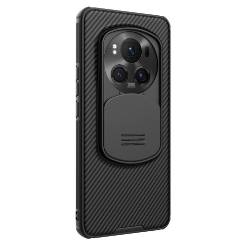RMPACK Honor Magic6 Pro 5G Tok Ütésállókivitel Nillkin Camshield Pro Series Lencsevédővel Hybrid Fekete