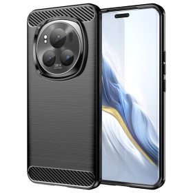   RMPACK Honor Magic6 Pro 5G Szilikon Tok Ütésállókivitel Karbon Mintázattal Fekete