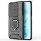 RMPACK Honor 200 Lite 5G Ütésálló Tok FUTURE Armor Slide - Gyűrűs Kitámasztható Fekete