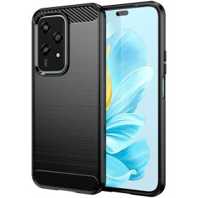   RMPACK Honor 200 Lite 5G Szilikon Tok Ütésállókivitel Karbon Mintázattal Fekete