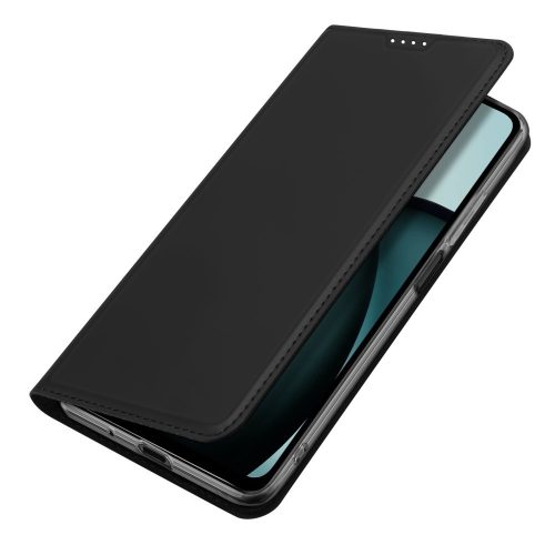 RMPACK Xiaomi Redmi A3 Notesz Tok Mágneses DUX DUCIS Skin Pro Series Kitámasztható Kártyatartóval Fekete