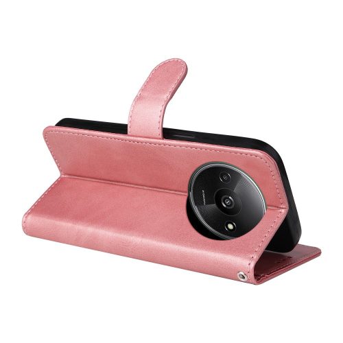 RMPACK Xiaomi Redmi A3 Notesz Tok Business Series V2 Kitámasztható Bankkártyatartóval Rózsaaarany