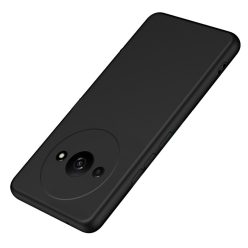   RMPACK Xiaomi Redmi A3 Szilikon Tok TPU Kamera Lencse Védelemmel Fekete