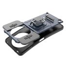 RMPACK Xiaomi Redmi A3 Ütésálló Tok FUTURE Armor Slide - Gyűrűs Kitámasztható Fekete