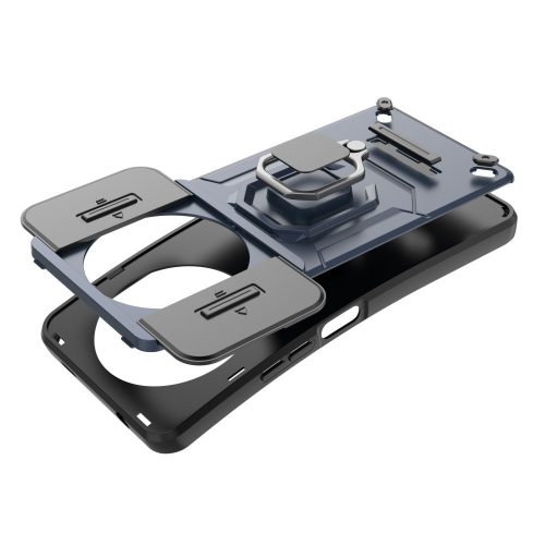 RMPACK Xiaomi Redmi A3 Ütésálló Tok FUTURE Armor Slide - Gyűrűs Kitámasztható Fekete