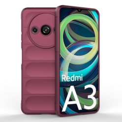   RMPACK Xiaomi Redmi A3 Szilikon Tok Rugged Armor Style 2in1 Shock Bordó