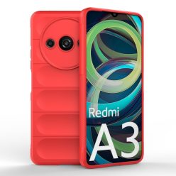   RMPACK Xiaomi Redmi A3 Szilikon Tok Rugged Armor Style 2in1 Shock Piros