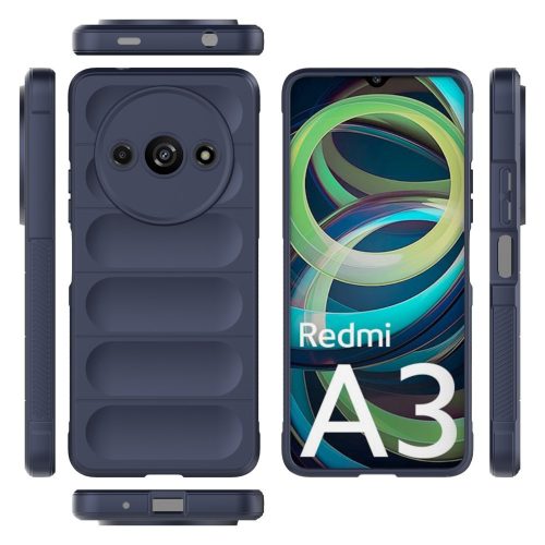 RMPACK Xiaomi Redmi A3 Szilikon Tok Rugged Armor Style 2in1 Shock Sötétkék