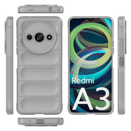 RMPACK Xiaomi Redmi A3 Szilikon Tok Rugged Armor Style 2in1 Shock Szürke