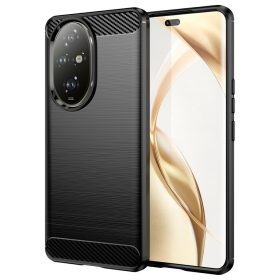   RMPACK Honor 200 Pro 5G Szilikon Tok Ütésállókivitel Karbon Mintázattal Fekete