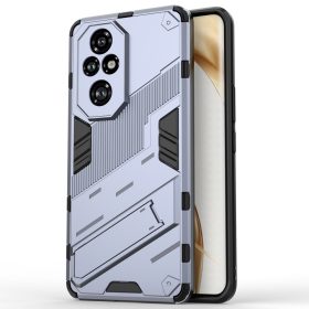   RMPACK Honor 200 Pro 5G Tok Ütésállókivitel Kitámasztható PC + TPU 2in1 Anti-Drop Series Kameralencse védelemmel Szürke