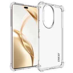   RMPACK Honor 200 Pro 5G Tok Ütésálló Szilikon Tok ENKAY Anti-Drop Shockproof Lencsevédővel Áttetsző