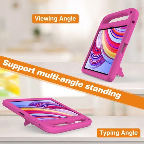 RMPACK Xiaomi Redmi Pad Pro Tok Gyerekeknek EVA Habszivacs Kitámasztható - Fogantyúval Pink