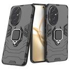 RMPACK Honor 200 5G Védőtok Ring Guard Gyűrűs 2in1 Tok Ütésálló - Kitámasztható TPU Hybrid Fekete