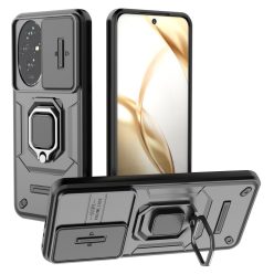   RMPACK Honor 200 5G Ütésálló Tok FUTURE Armor Slide - Gyűrűs Kitámasztható Fekete