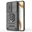 RMPACK Honor 200 5G Ütésálló Tok FUTURE Armor Slide - Gyűrűs Kitámasztható Fekete