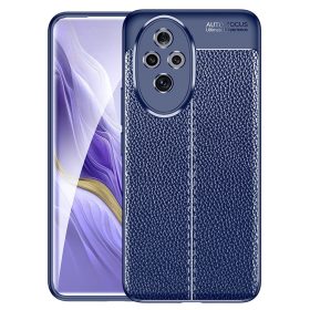   RMPACK Honor 200 5G Szilikon Tok Bőrmintázattal TPU Prémium Kék