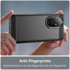 RMPACK Honor 200 5G Szilikon Tok Ütésállókivitel Karbon Mintázattal Fekete