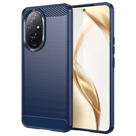   RMPACK Honor 200 5G Szilikon Tok Ütésállókivitel Karbon Mintázattal Kék