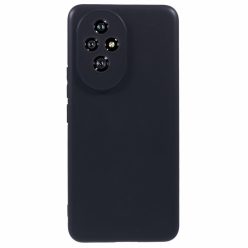   RMPACK Honor 200 5G Szilikon Tok TPU Kamera Lencse Védelemmel Fekete