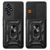 RMPACK Honor 200 5G Ütésálló Tok Best Armor Ring Style + Camera Protector Lencsevédelemmel Fekete
