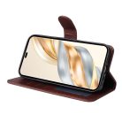 RMPACK Honor Magic7 Lite 5G Notesz Tok Kitámasztható - Kártyatartóval Business Series V2 Barna