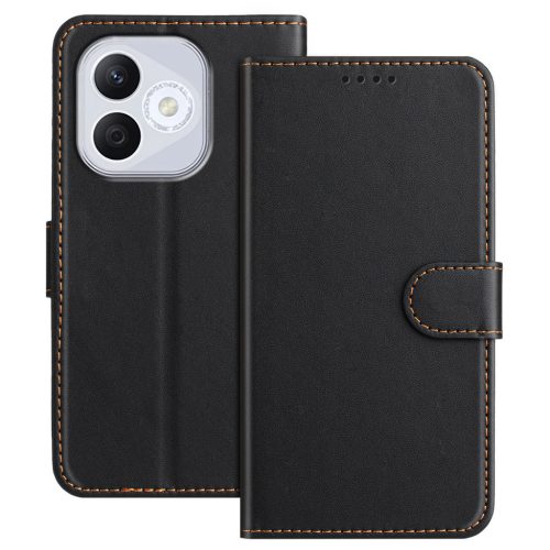 RMPACK Honor 400 Lite 5G Tok Notesz Kártyatartóval - Kitámasztható Wallet Style Fekete