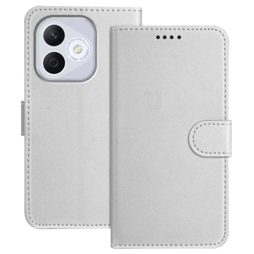 RMPACK Honor 400 Lite 5G Tok Notesz Kártyatartóval - Kitámasztható Wallet Style Ezüst