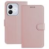 RMPACK Honor 400 Lite 5G Tok Notesz Kártyatartóval - Kitámasztható Wallet Style Rózsaarany