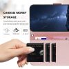RMPACK Honor 400 Lite 5G Tok Notesz Kártyatartóval - Kitámasztható Wallet Style Rózsaarany